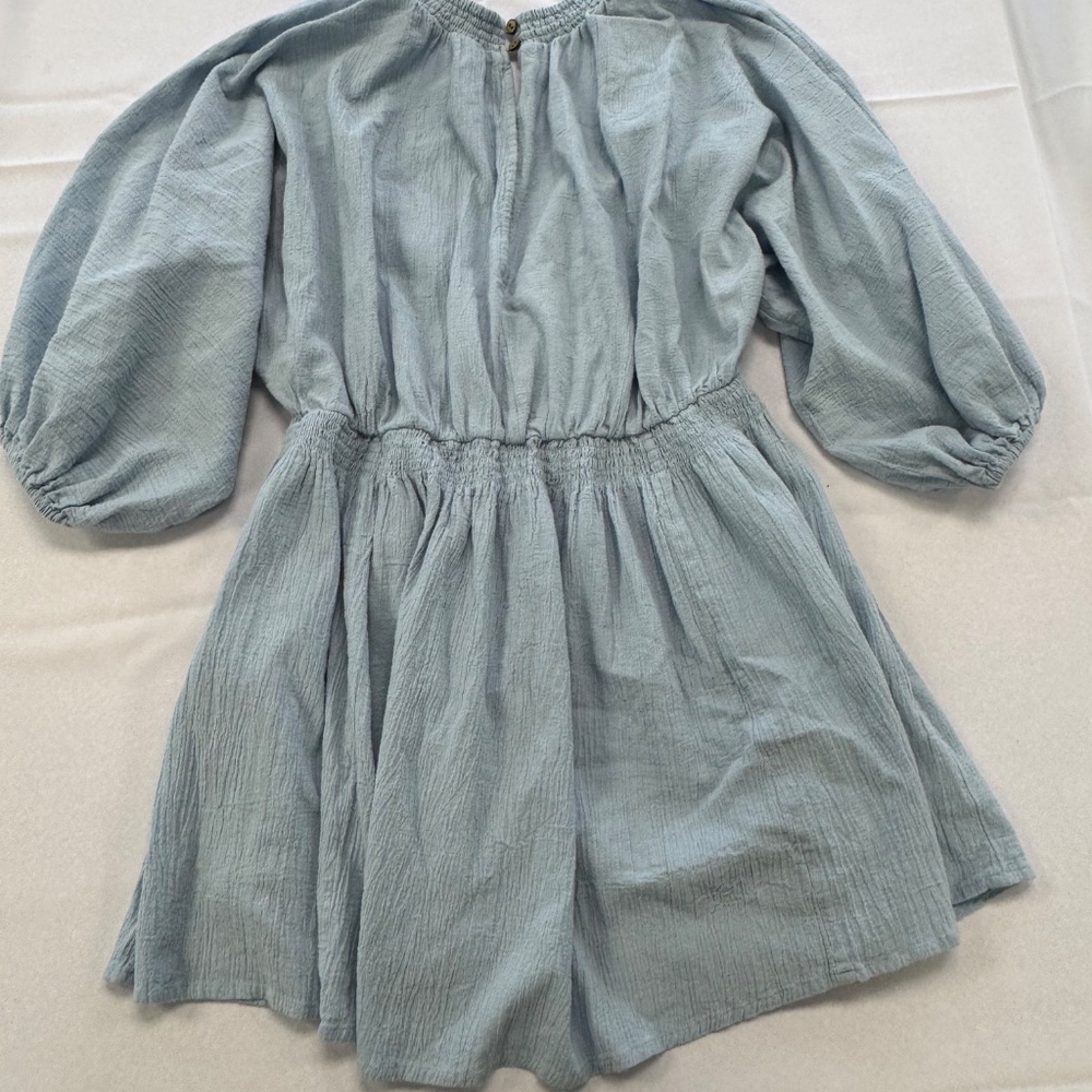 Free People For the Moment Mini Dress Blue Size XL - Picture 8 of 13